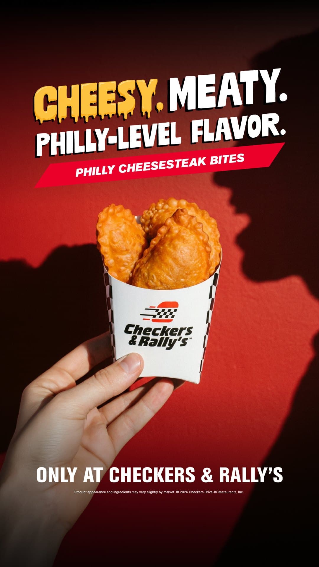 Philly Cheesesteak Bites, Checkers & Rally’s via New Engen